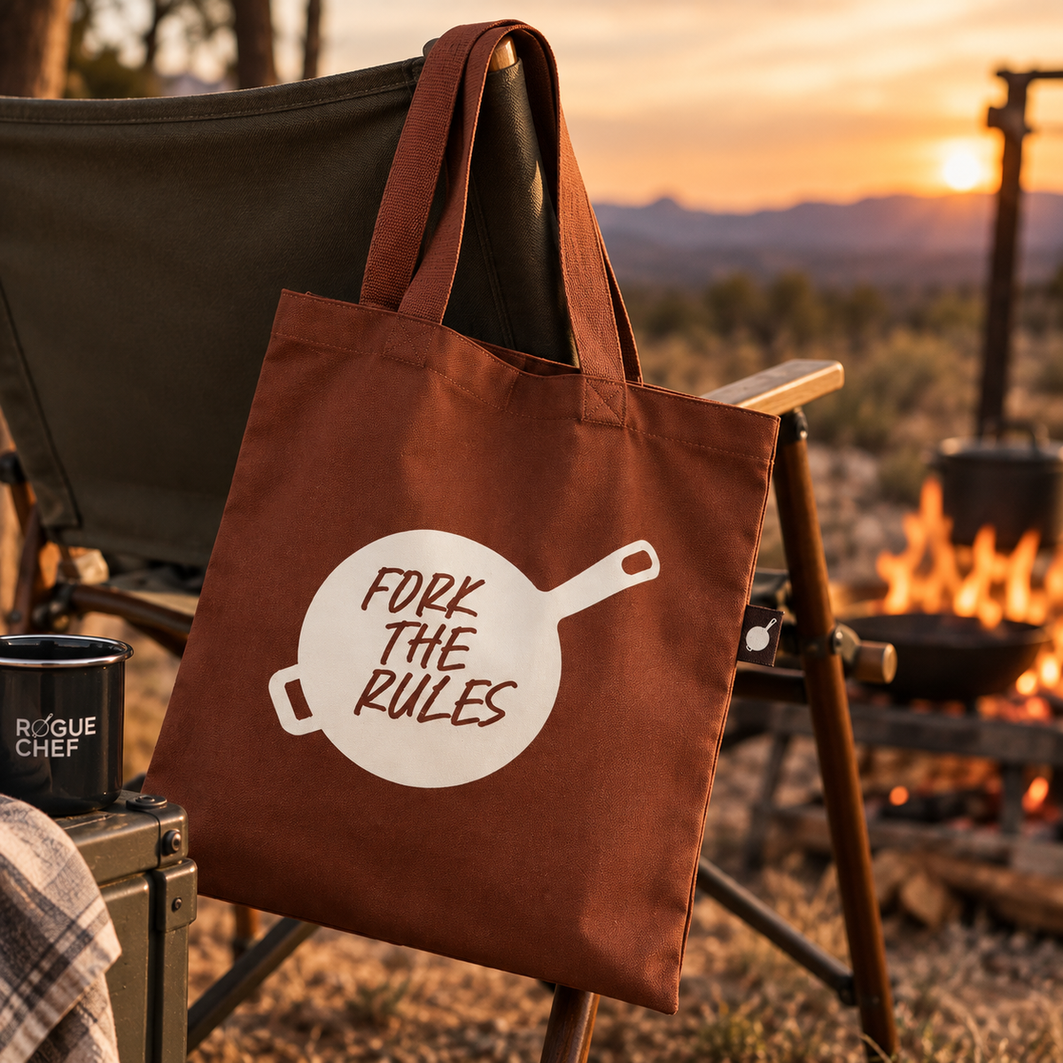 Rogue Chef Fork the Rules Tote Bag